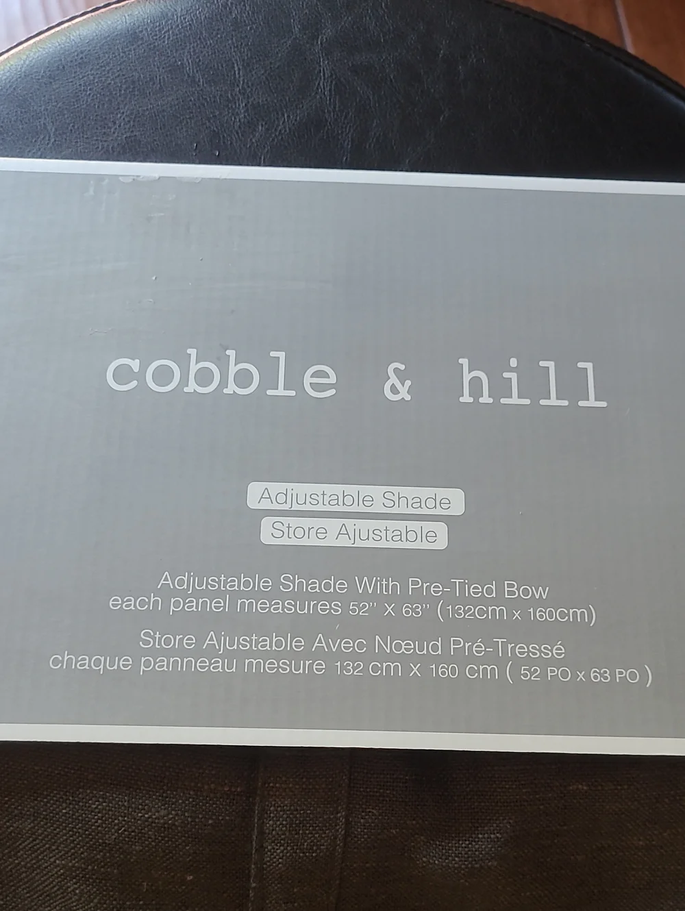 Cobble & Hill Adjustable Shade with Tie